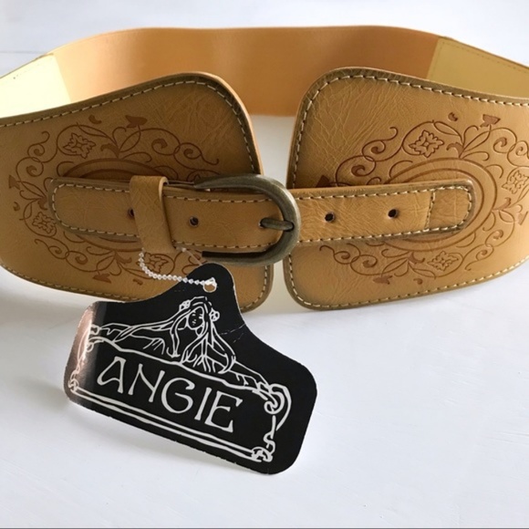Angie Accessories - NWT Angie western waist belt mustard yellow